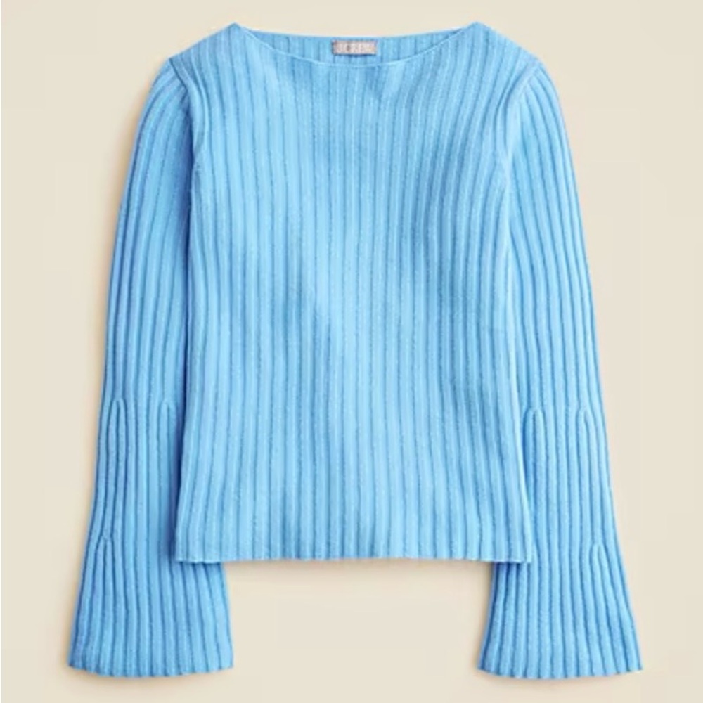 J.Crew Women’s Ribbed Lambswool Sweater- L